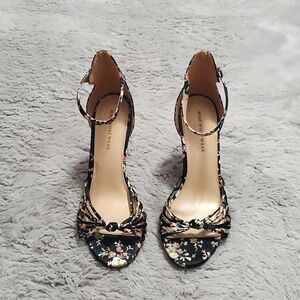 Who What Wear floral stiletto heels sandals - size 8.5